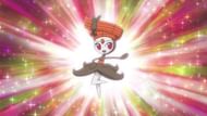 Meloetta's Pirouette forme as it appears in the anime (Image via The Pokémon Company)